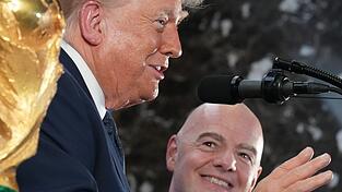 Voll des Lobes für die WM: US-Präsident Donald Trump (l.). Voll des Lobes für die WM: US-Präsident Donald Trump (l.).