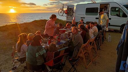 Unterwegs lernt man interessante Menschen kennen.
