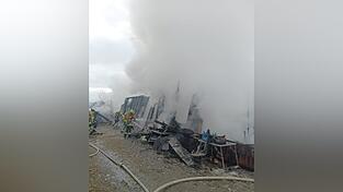 Mehrere Feuerwehren waren im Einsatz Mehrere Feuerwehren waren im Einsatz