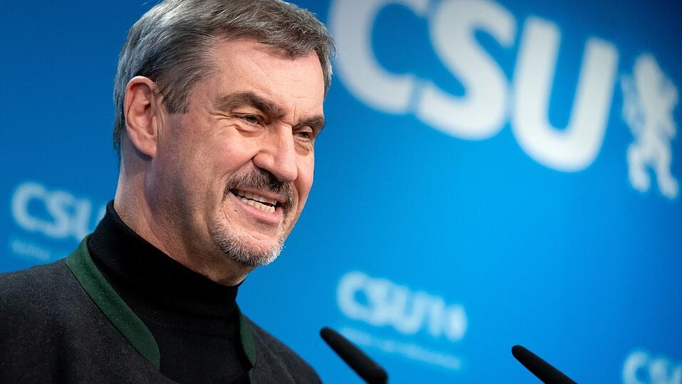 CSU-Chef Söder sieht seine Partei als Bollwerk gegen die AfD. Die Brandmauer soll auch nach der Wahl gelten. CSU-Chef Söder sieht seine Partei als Bollwerk gegen die AfD. Die Brandmauer soll auch nach der Wahl gelten.