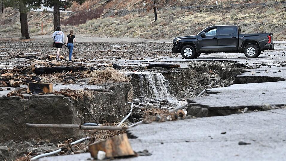 Besonders betroffen war Wrightwood nord&ouml;stlich von Los Angeles.
