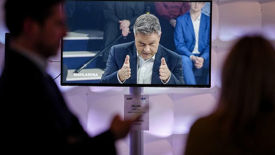 Robert Habeck, Kanzlerkandidat der Grünen, ist in der «Wahlarena» als Letzter an der Reihe.
