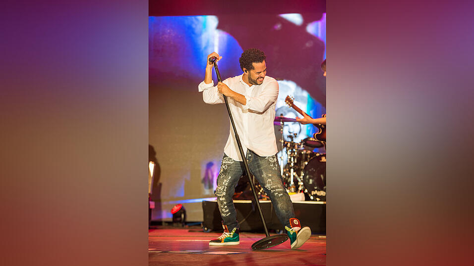 Der letzte Gig des Abends am Samstag: Adel Tawil. Foto: Mathias Adam