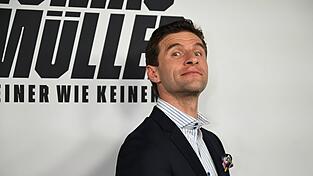 Thomas Müller bei der Premiere des Films über ihn.