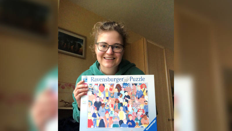 Die beste Puzzlerin Deutschlands: Katharina Reiner.