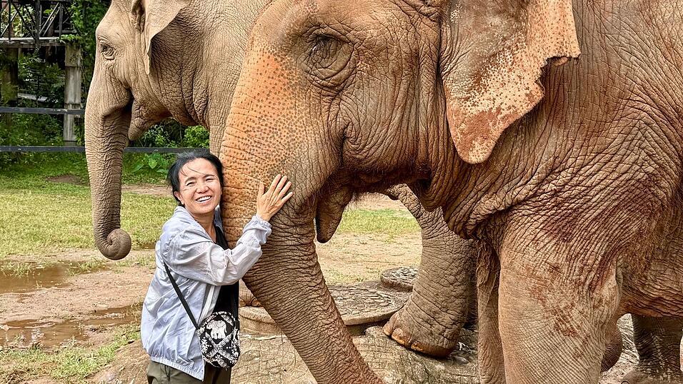 Schon mit 17 entschied Lek, ihr Leben den Elefanten zu widmen. Schon mit 17 entschied Lek, ihr Leben den Elefanten zu widmen.