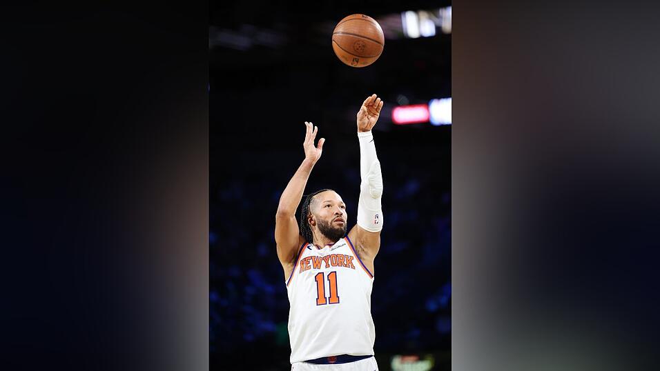 New Yorks Jalen Brunson war mit 40 Punkten der Topscorer in Las Vegas. New Yorks Jalen Brunson war mit 40 Punkten der Topscorer in Las Vegas.