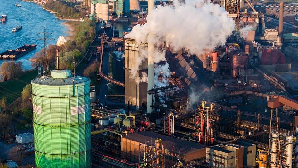 Blick auf das HKM-Werk in Duisburg.