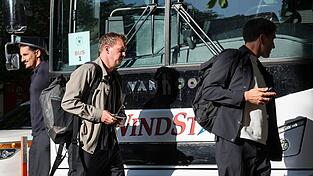Bundestrainer Julian Nagelsmann bei der Ankunft am Teamhotel in Chicago.