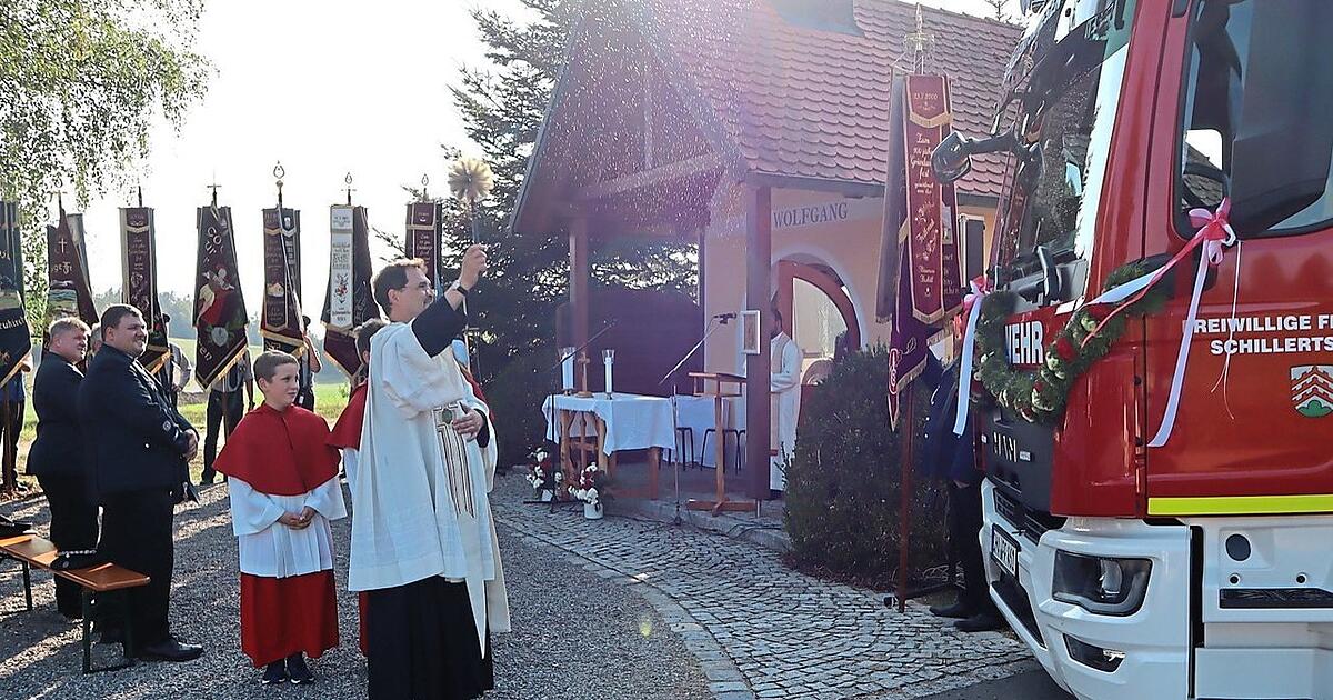 Feuerwehr Schillertswiesen konnte neues TSF-W endlich segnen lassen