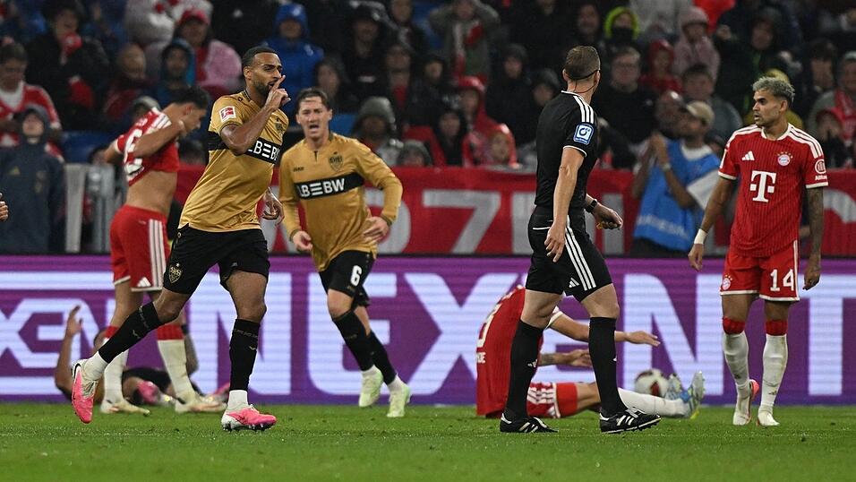 Josha Vagnoman (l) durfte sich gegen die Bayern nicht lange freuen.