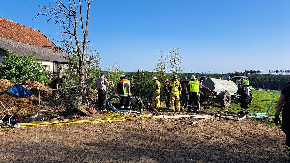 Mehrere Feuerwehren waren im Einsatz.