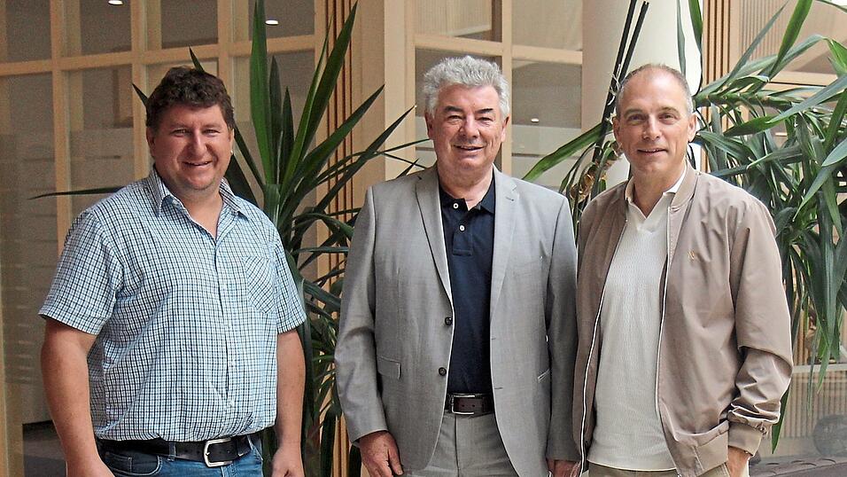 Die drei Bürgermeister Manuel Schott (von links), Ludwig Greimel und Anton Maier arbeiten in der VG zusammen.