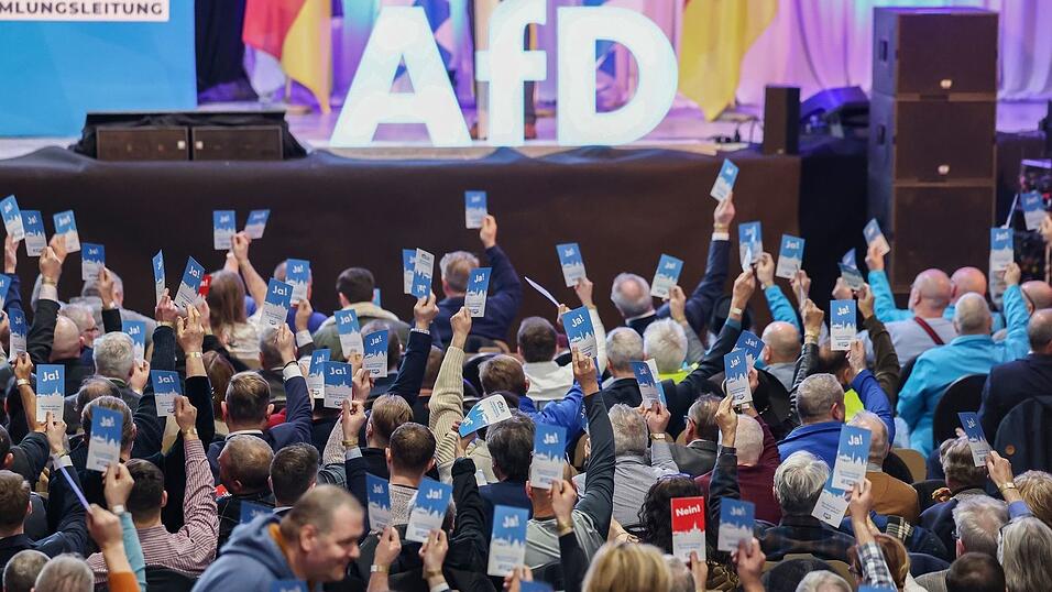Die bayerische AfD trifft sich zum Parteitag - diesmal in Passau. (Archivbild) Die bayerische AfD trifft sich zum Parteitag - diesmal in Passau. (Archivbild)