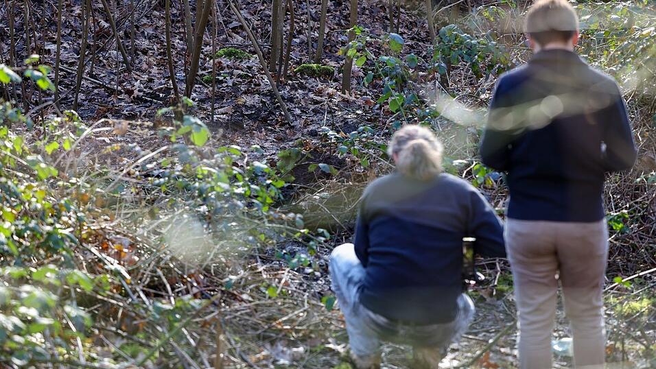 In diesem Waldst&uuml;ck in Duisburg wurde die Leiche einer Frau gefunden.
