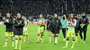 Waren nicht zufrieden mit dem 3:3: die Spieler von Borussia Dortmund.