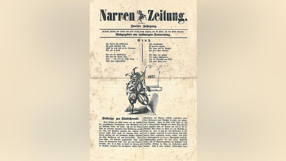 Eine 1877 in Karl Dietrichs Hofbuchdruckerei herausgegebene Narren-Zeitung berichtet erstmals von Sozialdemokraten in Osterhofen.