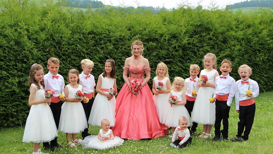 So sah die Pfingstbraut am Dienstag aus.