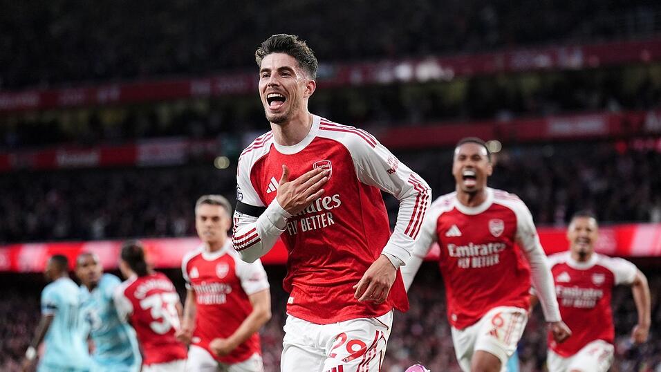 Mit seinem Tor gegen den FC Burnley ebnete Kai Havertz Arsenal den Weg zum Titel. Mit seinem Tor gegen den FC Burnley ebnete Kai Havertz Arsenal den Weg zum Titel.