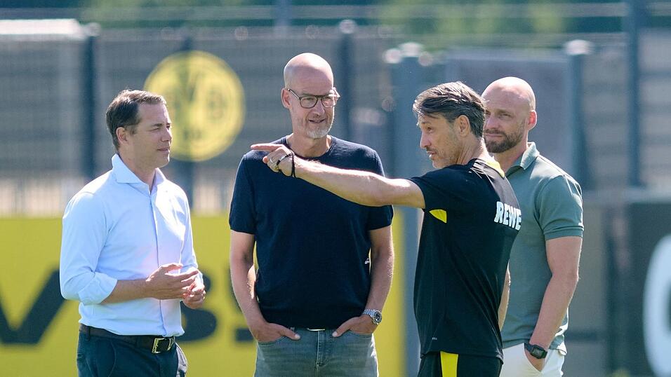 Die BVB-Bosse wollen das Team von Trainer Niko Kovac (2.v.r.) noch mal verst&auml;rken. (Archivbild)