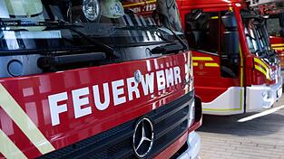 Die Feuerwehr kann die brennenden Stellen schnell löschen. (Symbolbild) Die Feuerwehr kann die brennenden Stellen schnell löschen. (Symbolbild)
