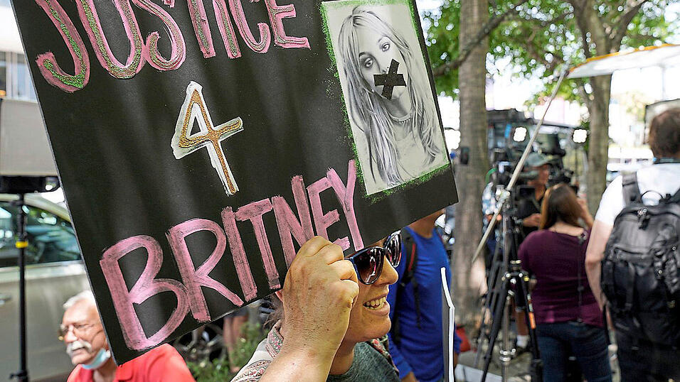 Fans demonstrierten für Britneys Freiheit. Fans demonstrierten für Britneys Freiheit.