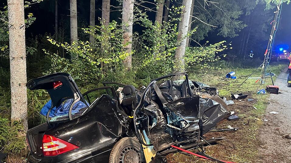 Die Insassen mussten mit dem Rettungsspreizer aus dem Wagen befreit werden.