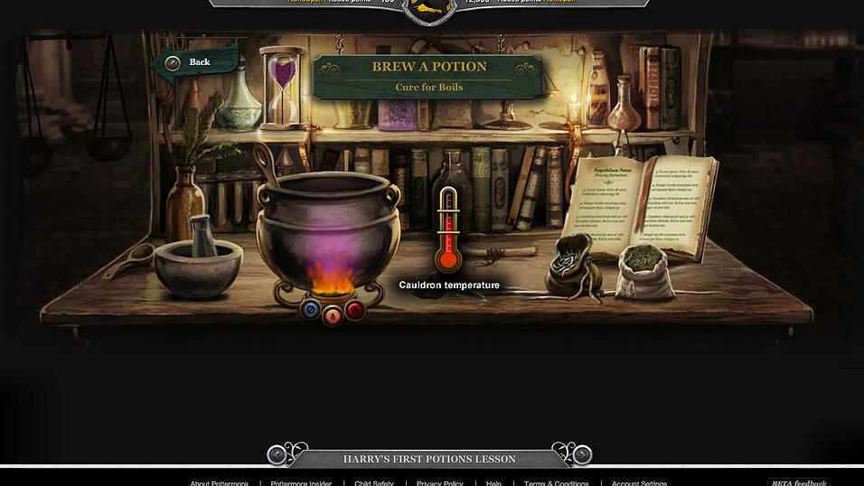 So braut man Zaubertr&auml;nke in Pottermore.