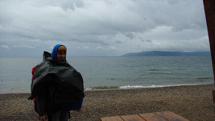 Imke Hansen und Andreas Goldbrunner reisen um die Welt. Hier sind sie am Baikalsee in Russland. Imke Hansen und Andreas Goldbrunner reisen um die Welt. Hier sind sie am Baikalsee in Russland.