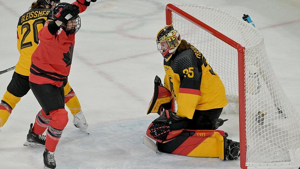 Torh&uuml;terin Sandra Abstreiter patzte zweimal