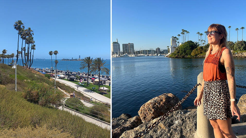 Nach ein paar Schwierigkeiten bei der Anreise genießt Kati Auerswald gerade die Sonne in Los Angeles. 