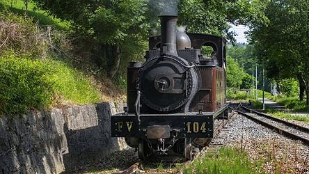 Diese Dampflokomotive steht in einem Museum in Spanien. &Auml;hnlich k&ouml;nnte die Lok ausgesehen haben, die vor 100 Jahren bei Bogen mit einem Lastwagen zusammengesto&szlig;en ist. Der Lkw-Fahrer, Vater von sechs Kindern, und eine 33-J&auml;hrige sterben.