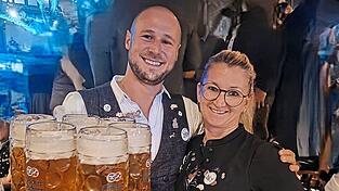 Seit 15 Jahren ist Alexandra Fraunberger im Bräurosl, Christian Anzinger seit drei Jahren.