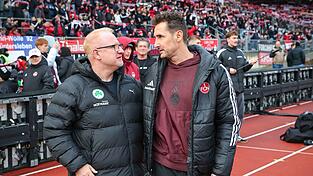 Erfahrene Derby-Trainer: Miroslav Klose (r) und Heiko Vogel. (Archivbild)