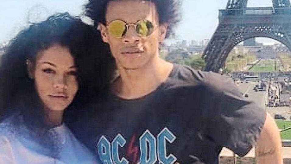Die Frau an seiner Seite: Mit Freundin Candice Brook hat Leroy San&eacute; eine kleine Tochter namens Rio Stella.