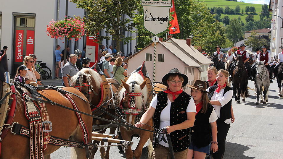 Der 35. Rosstag in Bad K&ouml;tzting. Bilder vom Festumzug &bdquo;Landwirtschaft und Handwerk von damals&ldquo;.