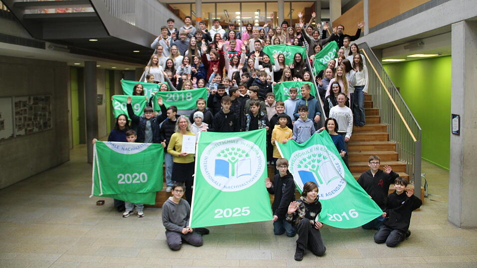 Seit zehn Jahren wird die Conrad-Graf-Preysing-Realschule f&uuml;r ihren Umweltschutz ausgezeichnet.