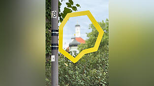 Out of Frame ist auf der Mühleninsel installiert. Out of Frame ist auf der Mühleninsel installiert.