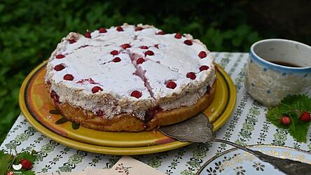 Darf bei keiner Familienfeier fehlen: Eine Erdbeertore. 