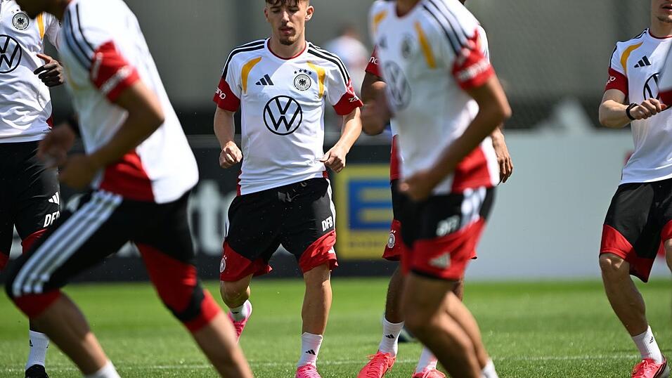 Training vor dem Finnland-Spiel.