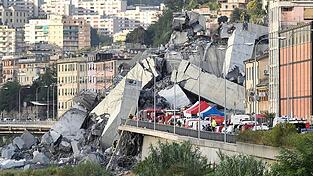 Acht Jahre nach dem Einsturz einer Autobahnbr&uuml;cke in Genua sind nun die Urteile da. (Archivbild)