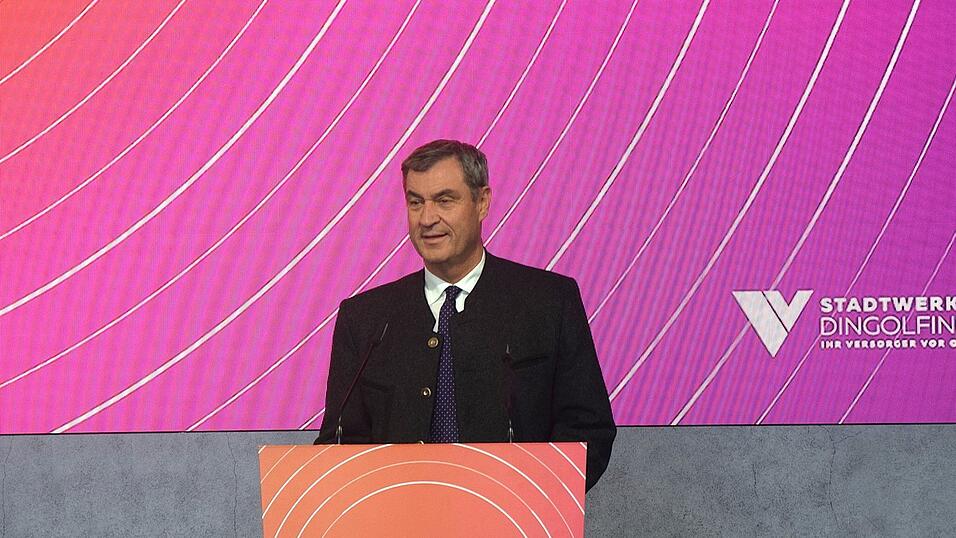 Markus S&ouml;der bei der feierlichen Einweihung.&nbsp;