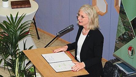 Die bayerische Staatsministerin Ulrike Scharf war zu Gast beim Neujahrsempfang der Gemeinde Eching.
