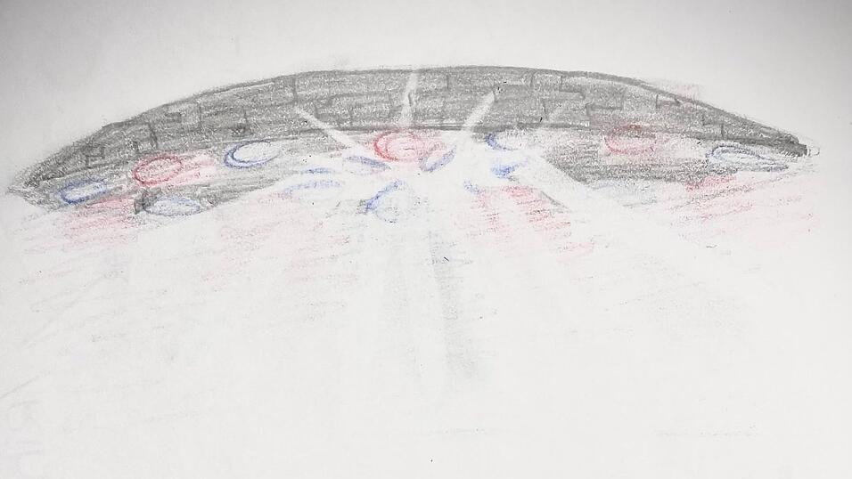 Die M&auml;dchen in Riedenburg haben eine Zeichnung ihrer Beobachtung angefertigt - gel&ouml;st ist der Fall noch nicht.