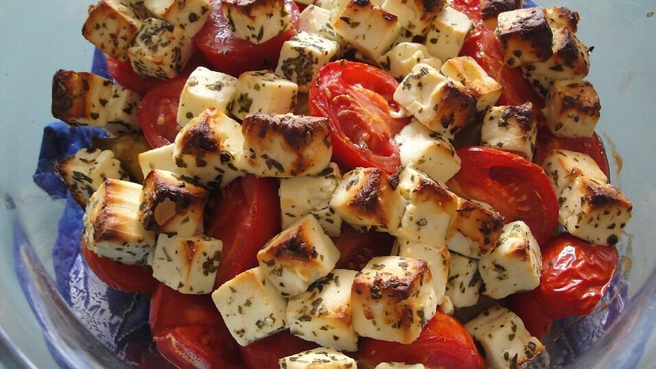 Gedünstetes Gemüse mit Feta