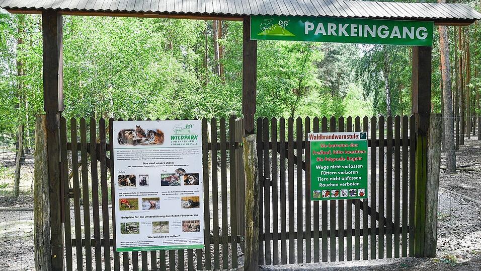 Im brandenburgischen Wildpark Johannismühle südlich von Berlin kommt es zu einem Polizeieinsatz. (Archivbild) Im brandenburgischen Wildpark Johannismühle südlich von Berlin kommt es zu einem Polizeieinsatz. (Archivbild)