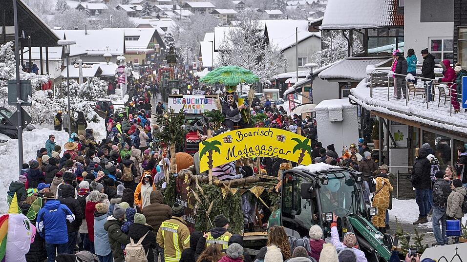 Der Faschingszug Bodenmais lockte viele Besucher an.