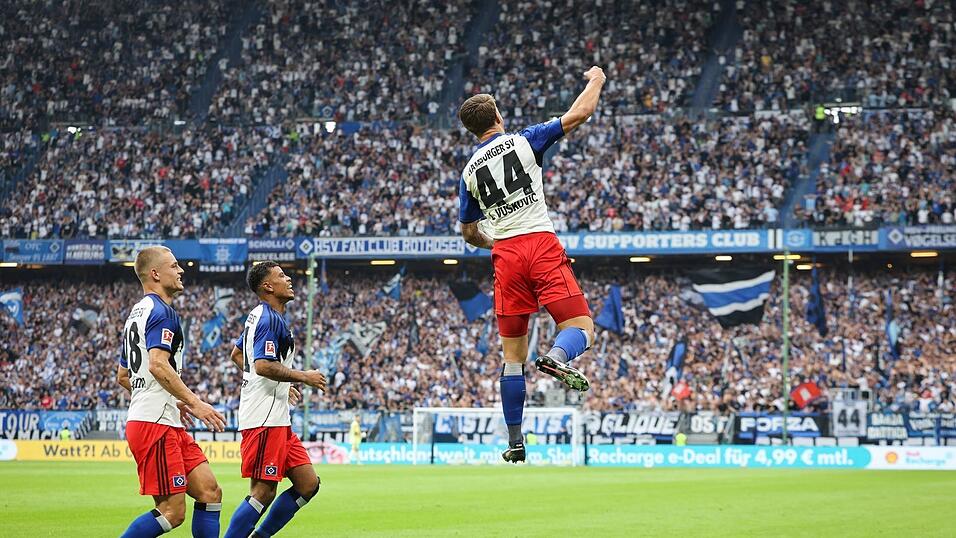 Der HSV durfte endlich über ein Tor in der Bundesliga jubeln