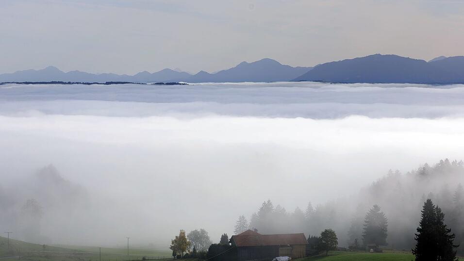 Mit nebligem Wetter rechnet der DWD in weiten Teilen Bayerns. (Archivbild)