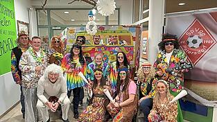 Das Team der WSV Patersdorf: Die strahlenden Sieger der Maskenpr&auml;mierung.